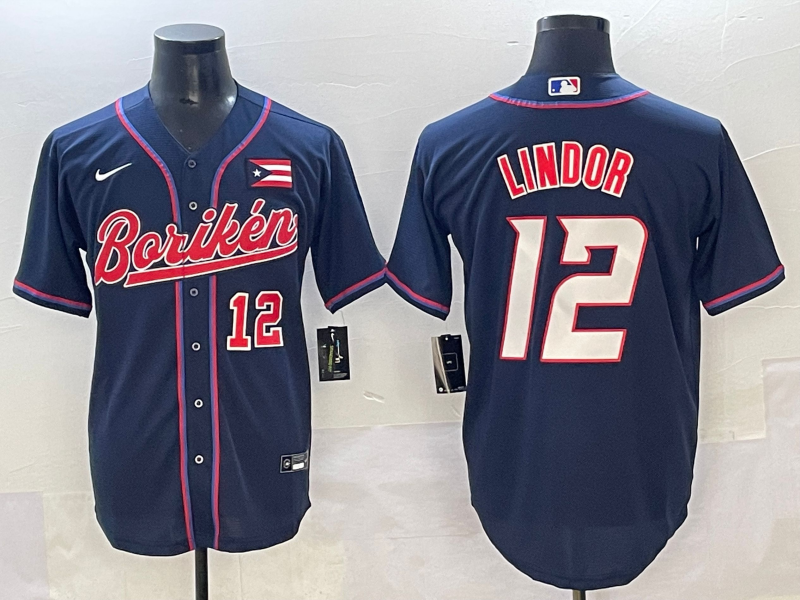 Men Houston Astros #12 Lindor blue MLB Nike 2025 jersey style  6->more jerseys->MLB Jersey